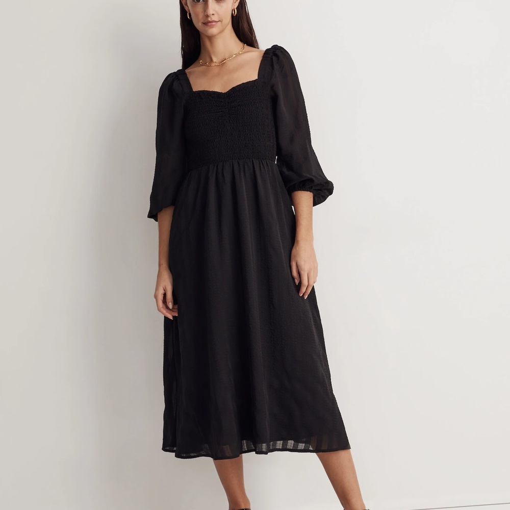 Madewell Lucie Sweetheart Midi Dress